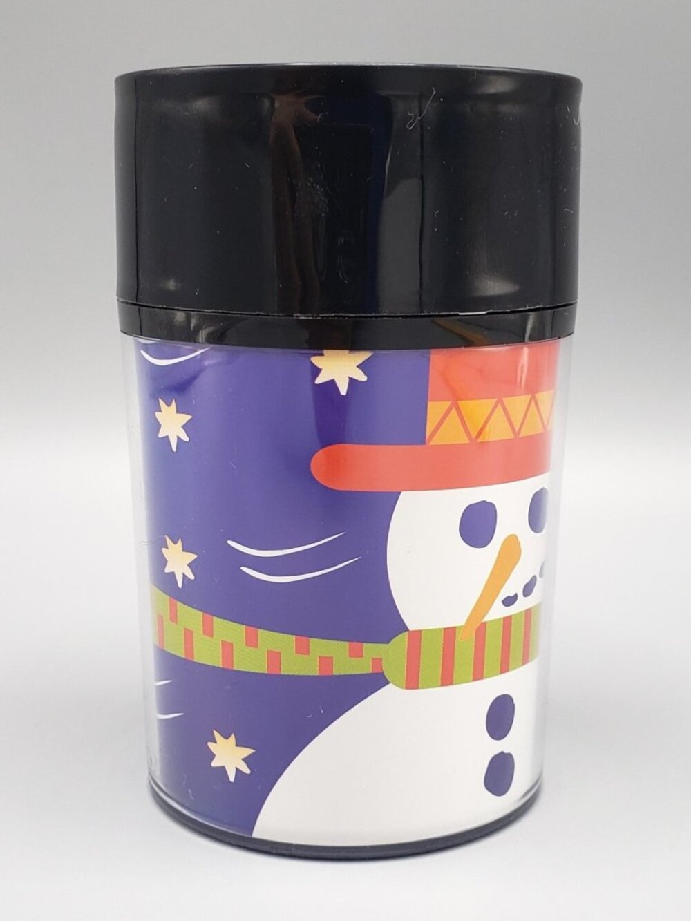Vintage Starbucks Snowman Tumbler Plastic Thermo Serv USA 8 oz Travel Cup UNUSED